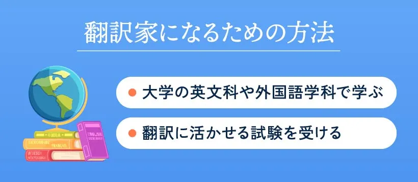 翻訳家になるための方法